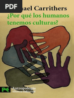 Carrithers, Michael - Por Que Los Humanos Tenemos Culturas - Ed Alianza PDF