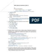 Solucionario EXAMEN PARCIAL DE QUÍMICA II 2018-1