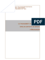 Le Financement de L'économie Dans Un Contexte de Marché À Madagascar