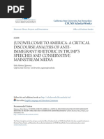 (Un) Welcome To America - A Critical Discourse Analysis of Anti-Im PDF