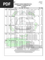 Horario Cursos Semestre 2019-I: Carrera: 61 Ingeniería Civil