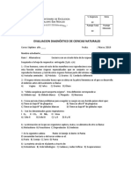 Evaluación Diagnóstico Séptimo CCNN