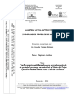 IMPORTANTE La Revocación Del Mandato Como Un Instrumento MEXICO PDF