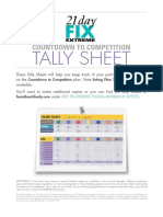 Countdown Tally Sheet