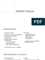 Bulk Metallic Glasses