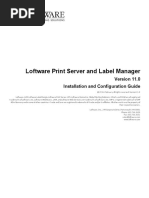 Loftware Print Server and Label Manager Installation Guide