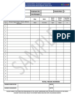 Bank Register Timesheet