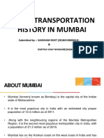 Public Transportation History in Mumbai and Its Impact