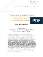 25 - Martin Barbero Television y Melodrama PDF