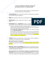 Esquema para El Trabajo de Investigación