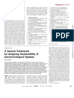 A General Framework For Analyzing Sustainability of Social-Ecological Systems