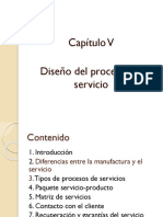 Cap V Diseño Del Proceso Del Servicio