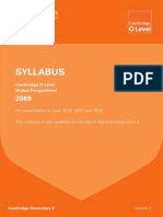 Syllabus: Cambridge O Level Global Perspectives