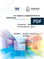 1.4.1 Ingreso y Organización de La Información