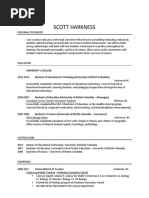 Scott Harkness Resume - CV