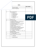 Sr. No. Topic Page Number: Index