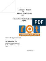 Online Test Engine: A Project Report