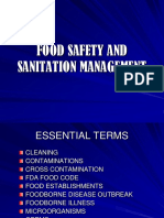 Food Safety and Sanitation Management