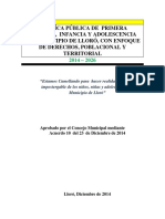 Politica Publica de Primera Infancia LLORO PDF