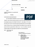 Hexcel Corporation V Luminati Aerospace Summons and Complaint