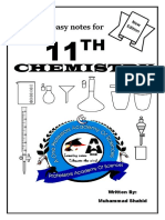 1st Year Chem Notes 2018 PDF