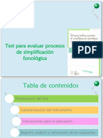 Test para Evaluar Procesos Fonológicos