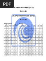 Bare Copper Conductor Hard (BCC - H) SPLN 41-5:1981 SPLN 41-5:1981