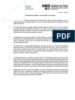 Guia Ejercicios 2 Movimiento Rectilíneo Con Aceleración Constante