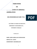 Biochemistry of Ammonia Assimilation