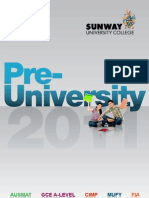 Pre-University - Sunway University College 2011