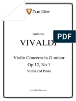 Vivaldi Concerto in G Minor Op.12