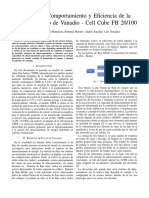 Analisis de La Eficiencia de Materia Redox Flujo de Vanadio