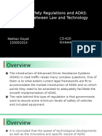 Vehicle Safety Regulations and ADAS Tensions Be Ween Law and Technology