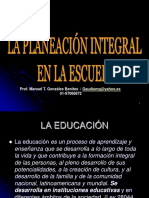 Planeación Integral en La Escuela