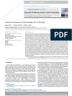 Practical Assesment of Rock Damage Due To Blasting PDF