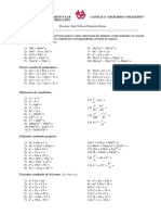 Ejercicios de Factorización