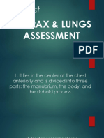 Pre-Test: Thorax & Lungs Assessment