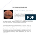 Guia de Uso de Telescopios Astronomia de Campo PDF