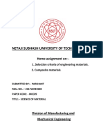 Netaji Subhash University of Technology: Home Assignment On