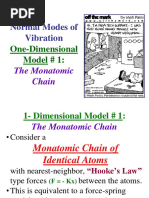 Normal Modes of Vibration: One-Dimensional Model # 1