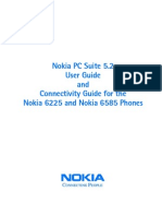 Nokia PC Suite 5.2 User Guide and Connectivity Guide For The Nokia 6225 and Nokia 6585 Phones