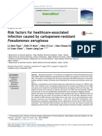 Risk Factors For Healthcare-Associated Infection Caused by Carbapenem-Resistant Pseudomonas Aeruginosa