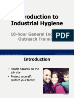 Introduction To Industrial Hygiene: 10-Hour General Industry Outreach Training