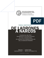 De Ladrones A Narcos - Tesis de Doctorado Eugenia Cozzi - 2018 PDF