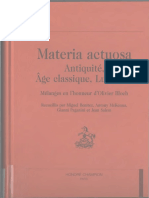 (Champion Varia 38) Antony Mckenna, Miguel Benítez, Gianni Paganini, Jean Salem-Materia Actuosa - Antiquité, Âge Classique, Lumières - Mélanges en L'honneur D'olivier Bloch-Honore Champion (2000) PDF