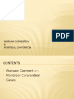 PRIL Report Warsaw Convention and Montreal Convention