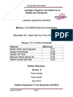 6.5.2. Politica Ambiental