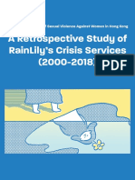 The Living Evidence of Sexual Violence Against Women in Hong Kong: A Retrospective Study of RainLily's Crisis Services (2000-2018)