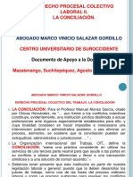 3) Presentación Derecho Procesal Colectivo Del Trabajo. La Conciliación. Agosto 2018