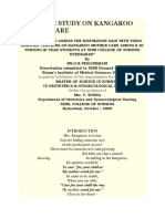 Research Study On Kangaroo Mother Care: in Partial Fulfillment of The Requirements For The Degree of